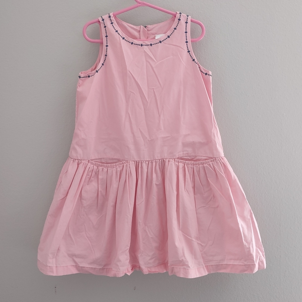 Hanna Andersson Girls Size 120 (5T) Pink Sleeveless Drop Waist Dress